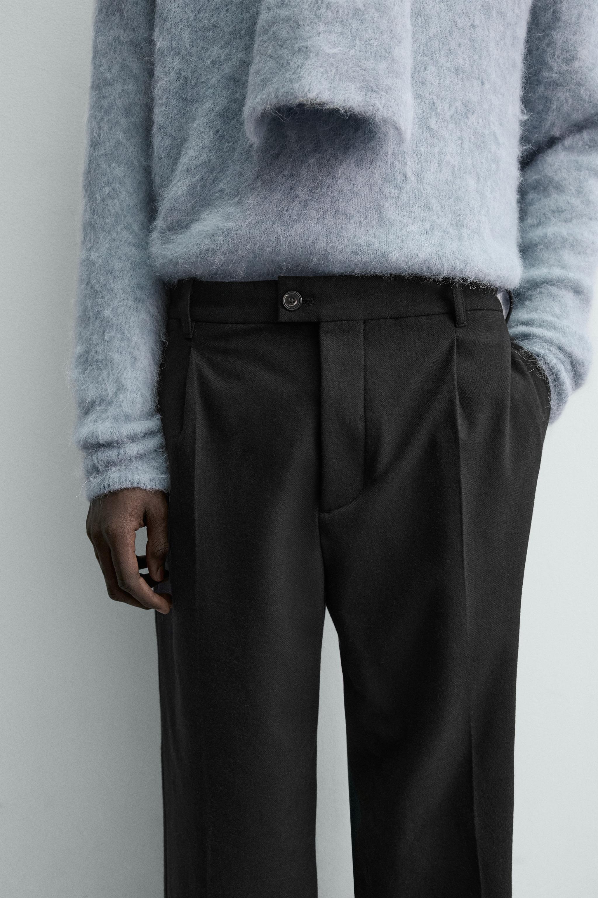 PANTALON PLIS FLANELLE